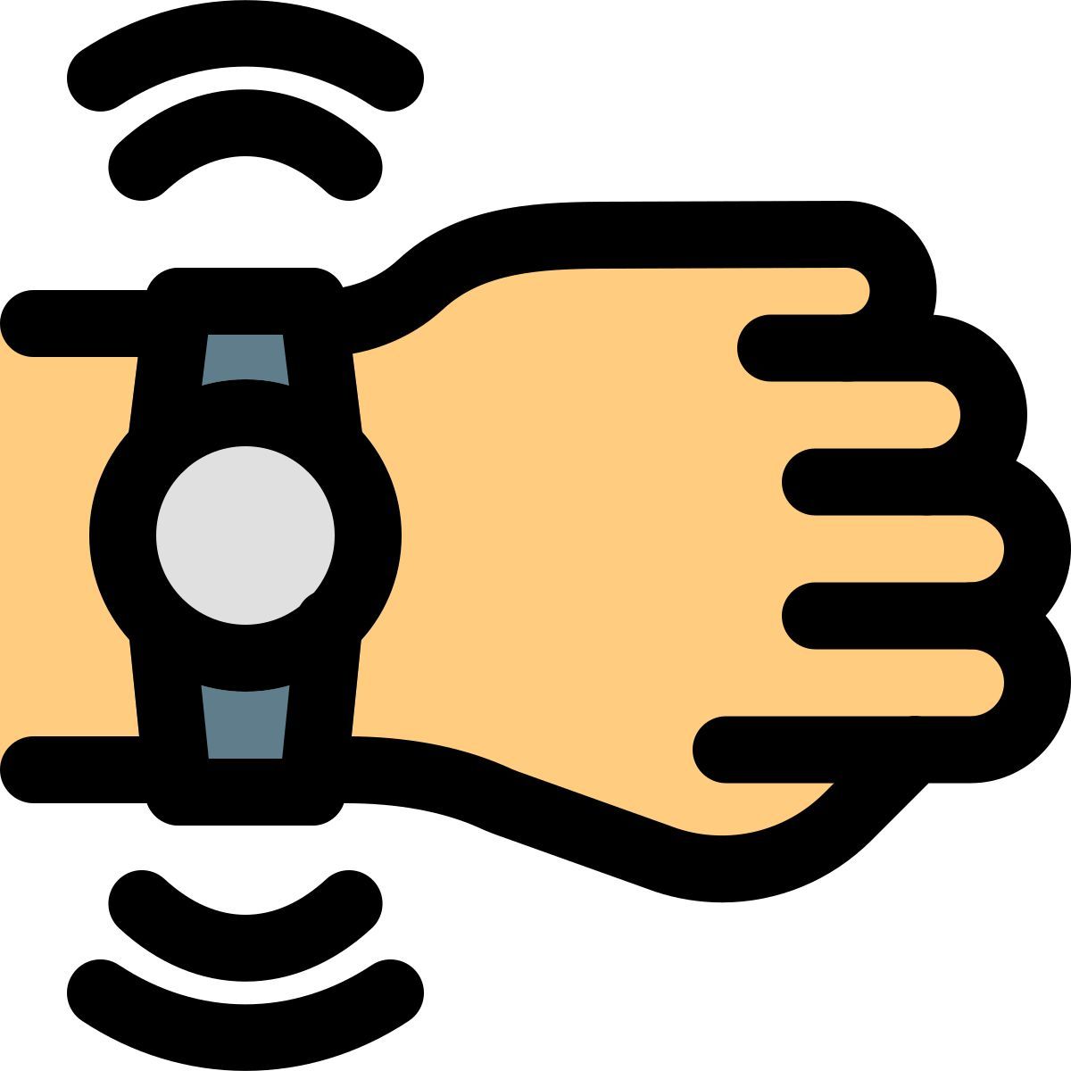 smartwatch haptics icon