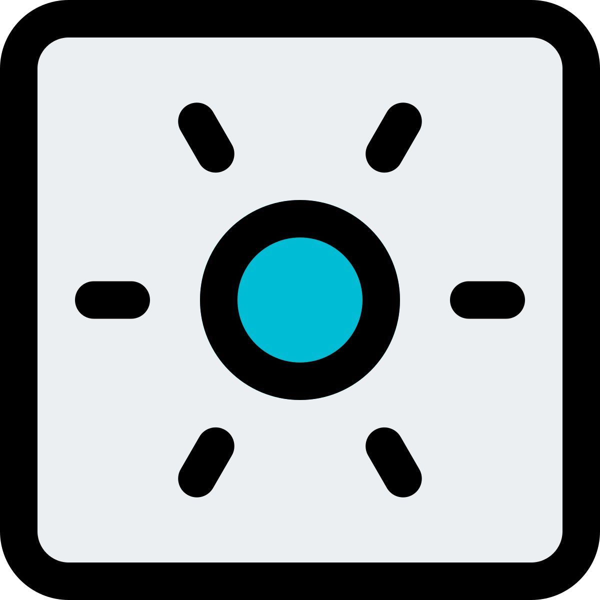 brightness down icon