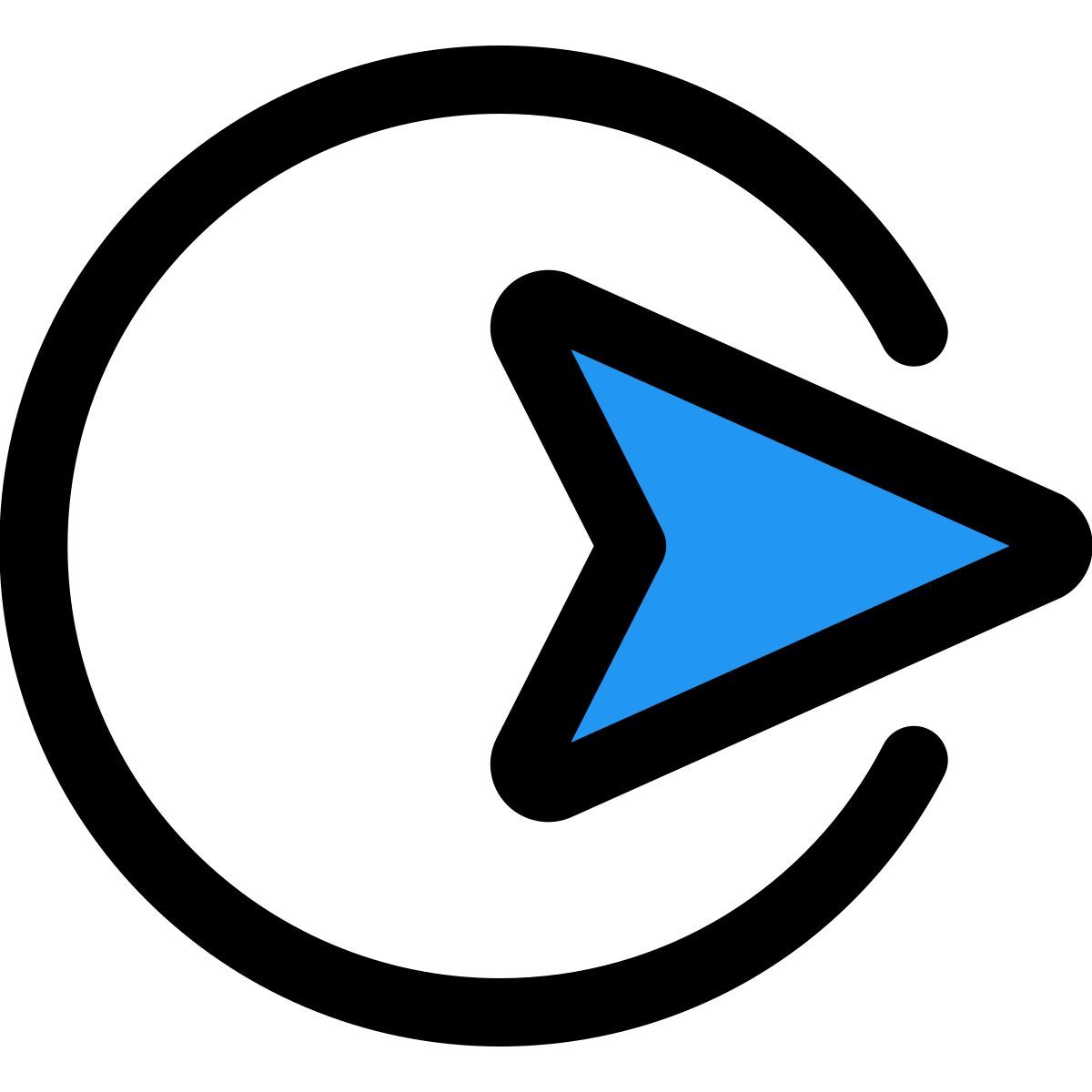 arrow pointing right icon