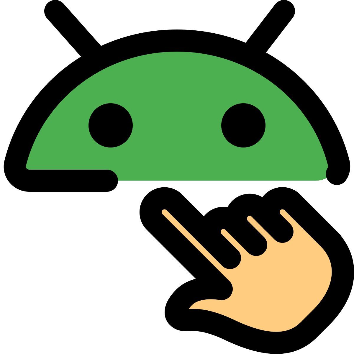 안드로이드를 클릭하세요 icon