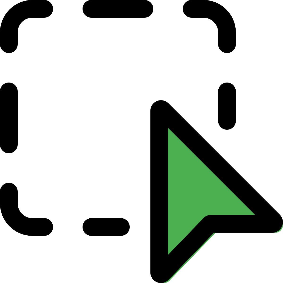 selección cuadrada icon