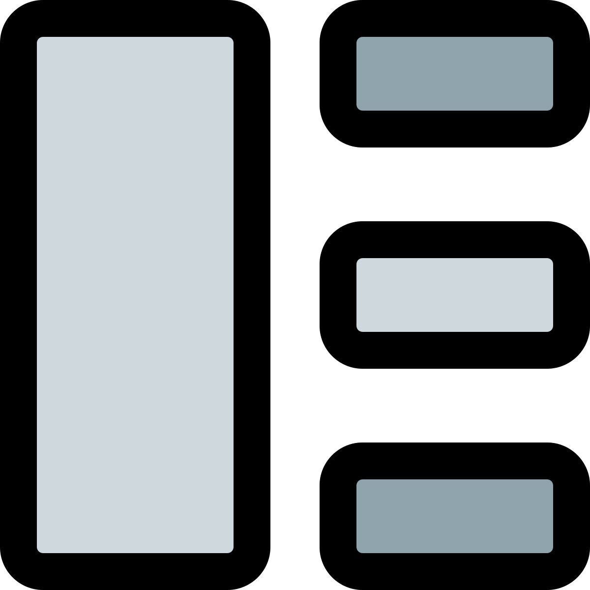 disposizione verticale icon