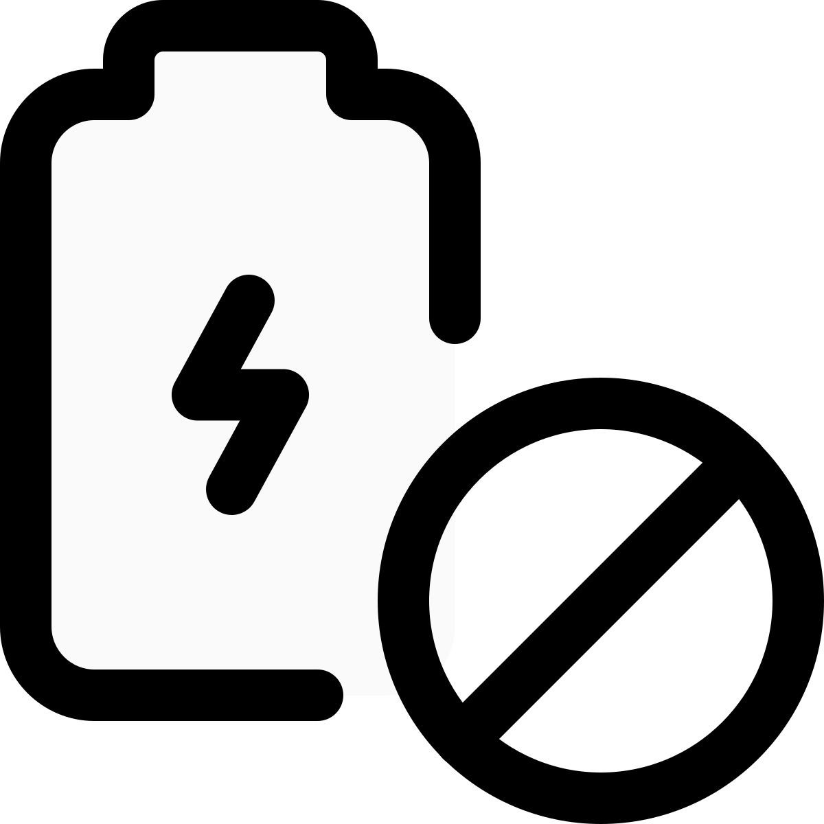 sin batería icon