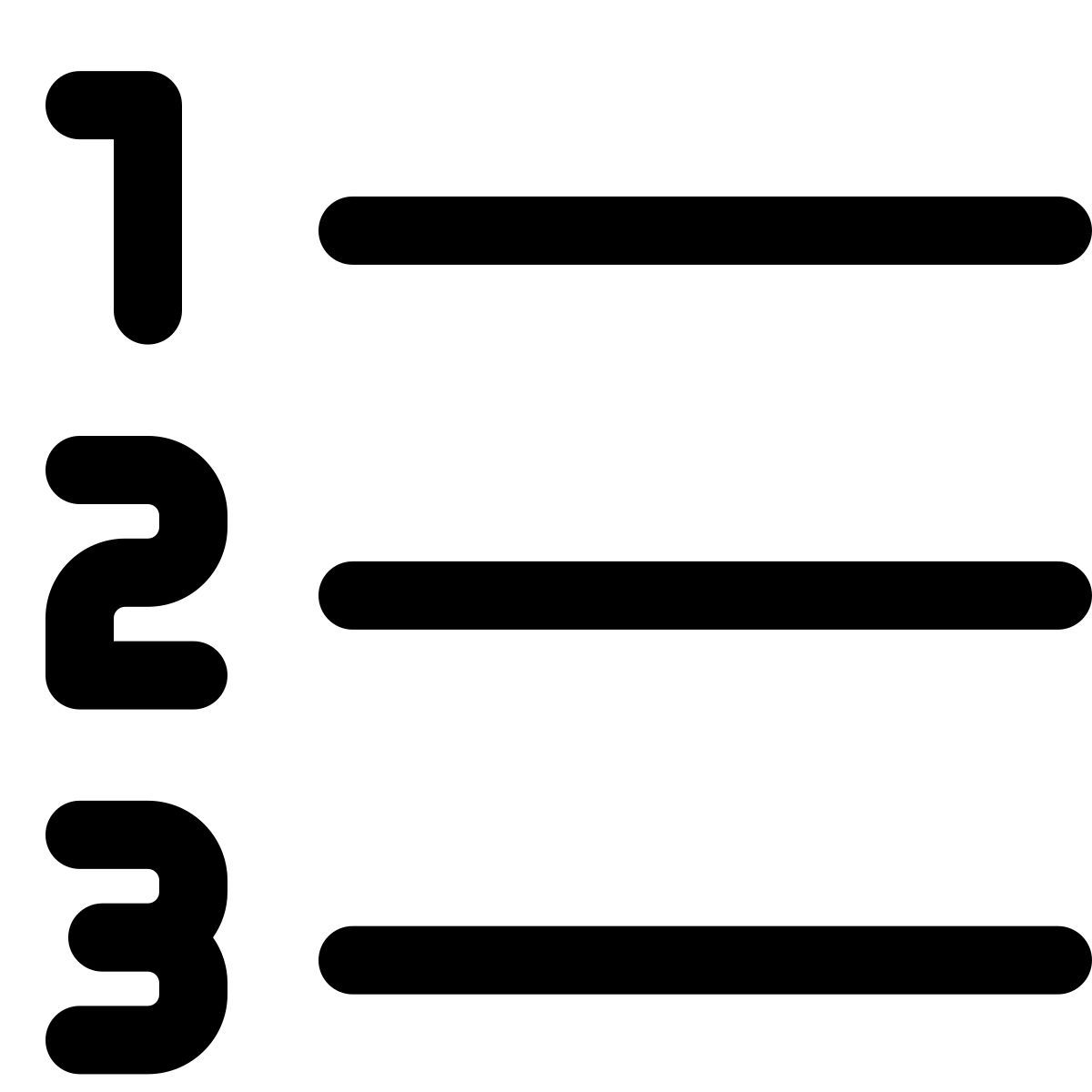 numbered list icon
