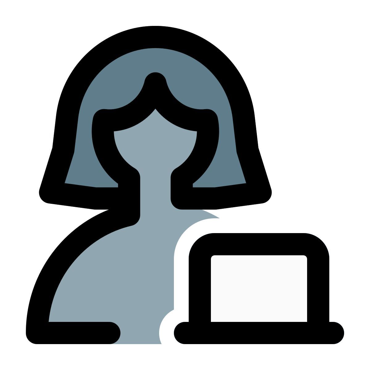 utente di laptop icon