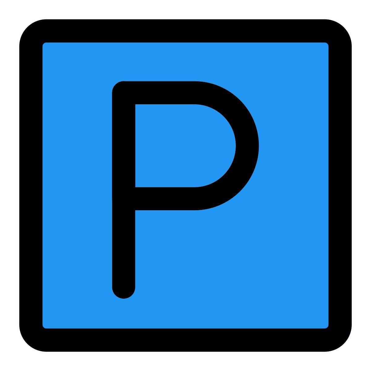 parking sign icon
