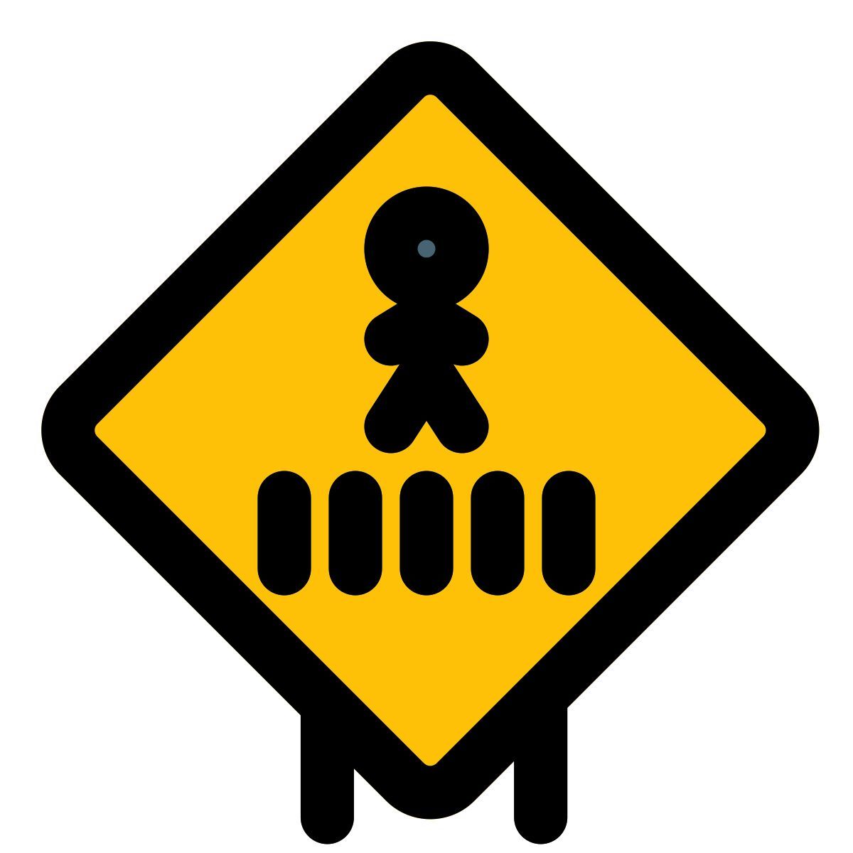 pedestrian crossing icon