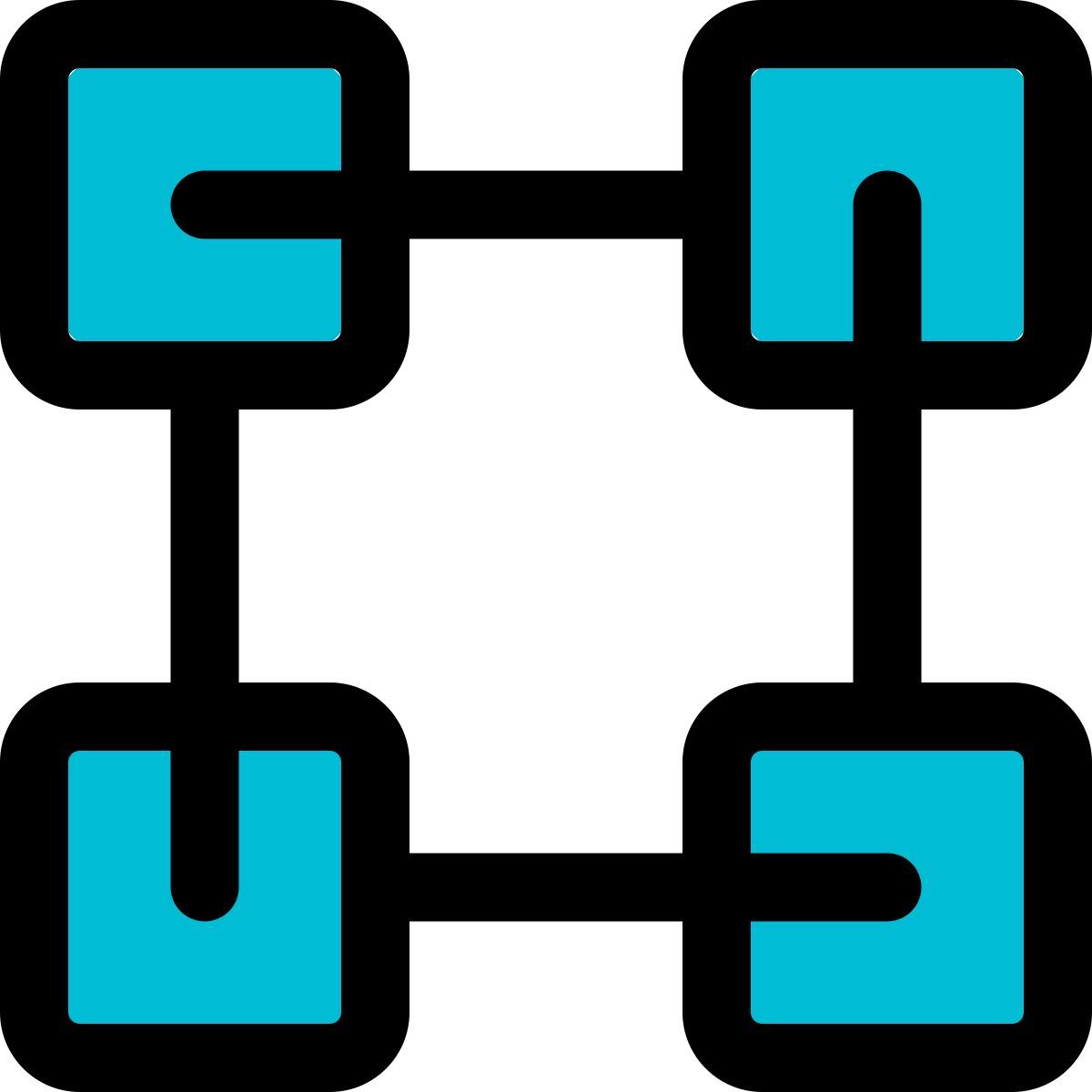 peer to peer blockchain icon