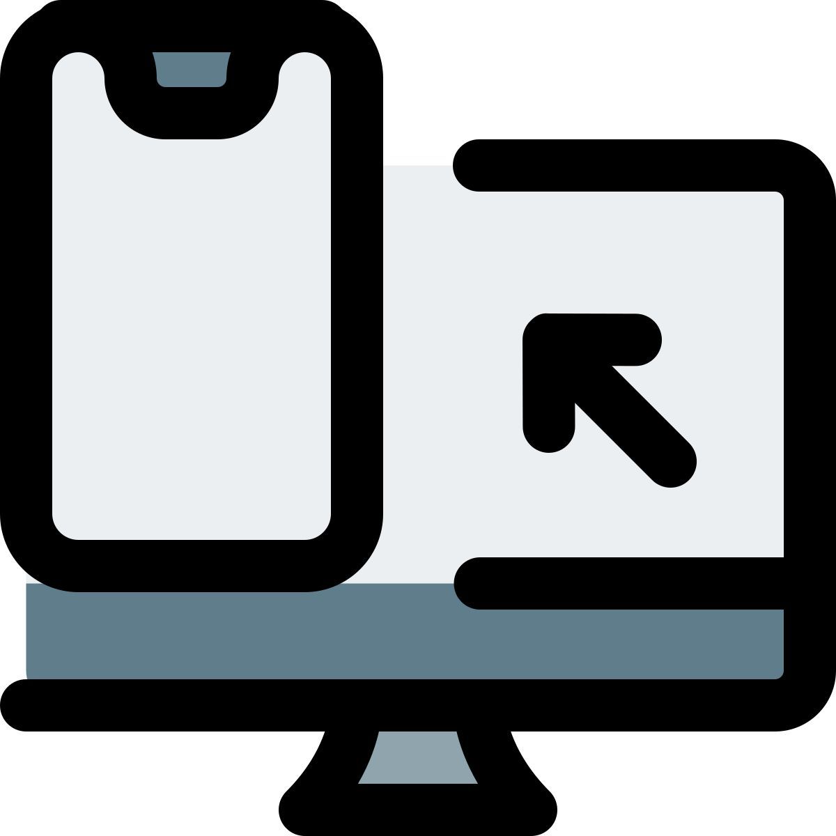 computer to phone icon