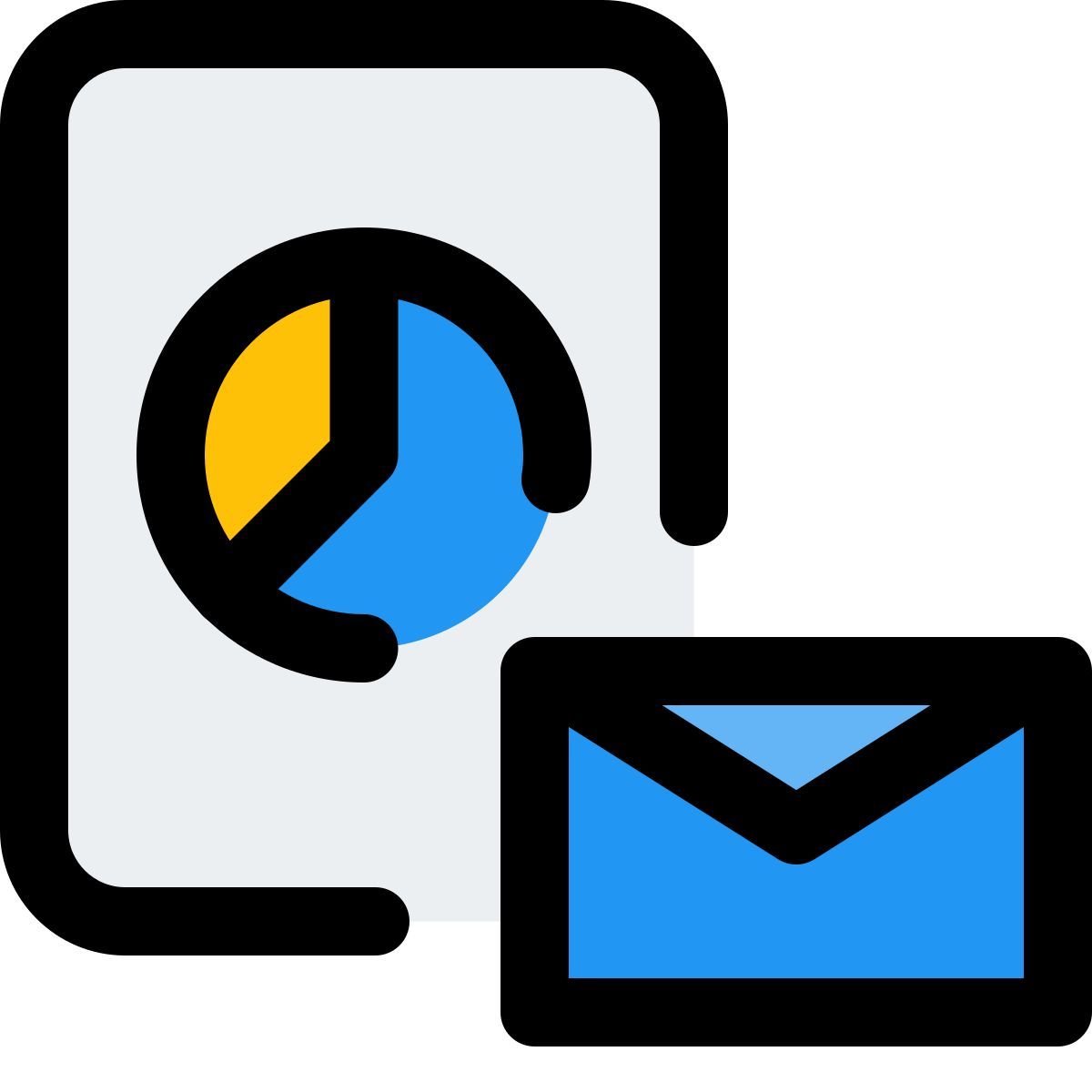 이메일 파이 차트 icon