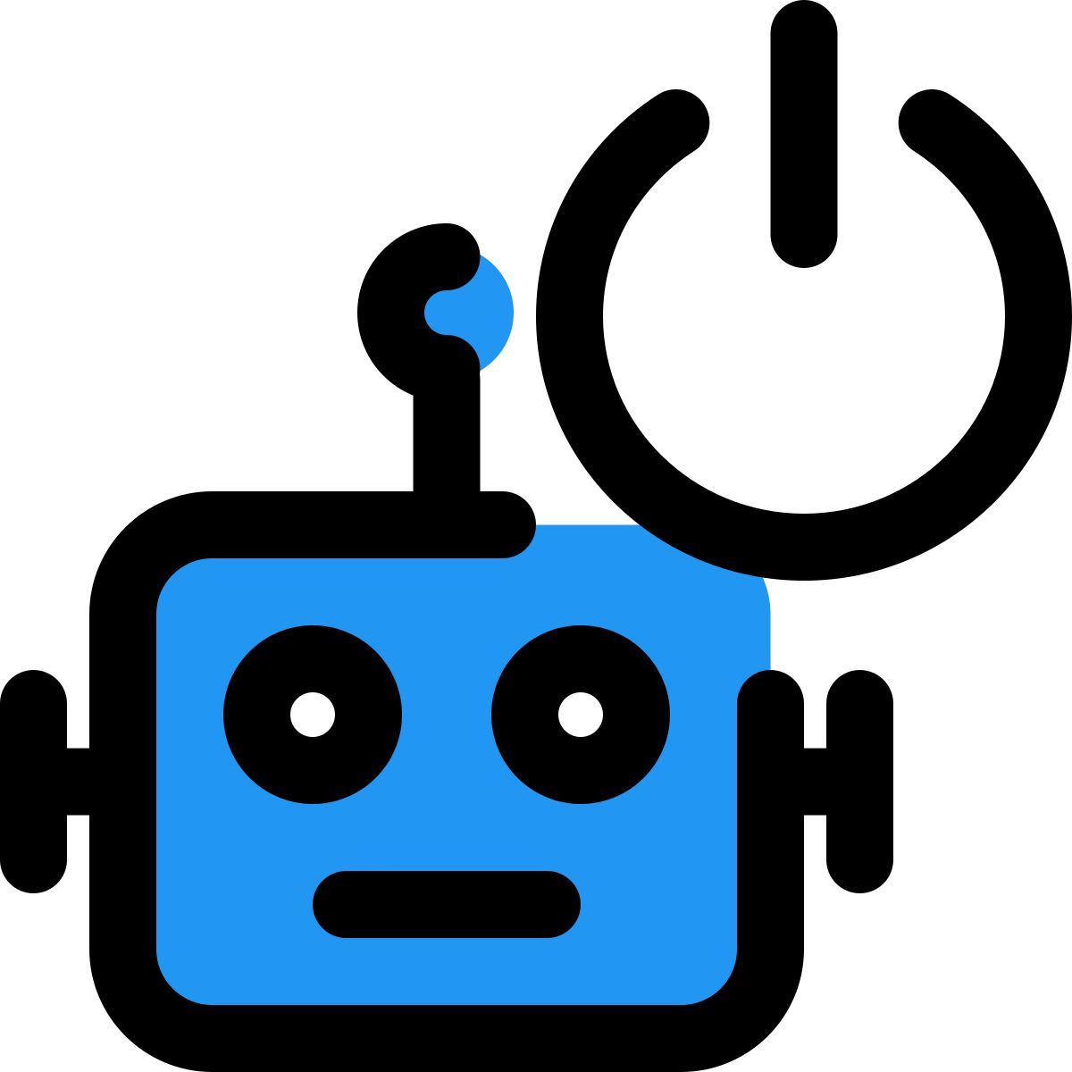 robot power button icon