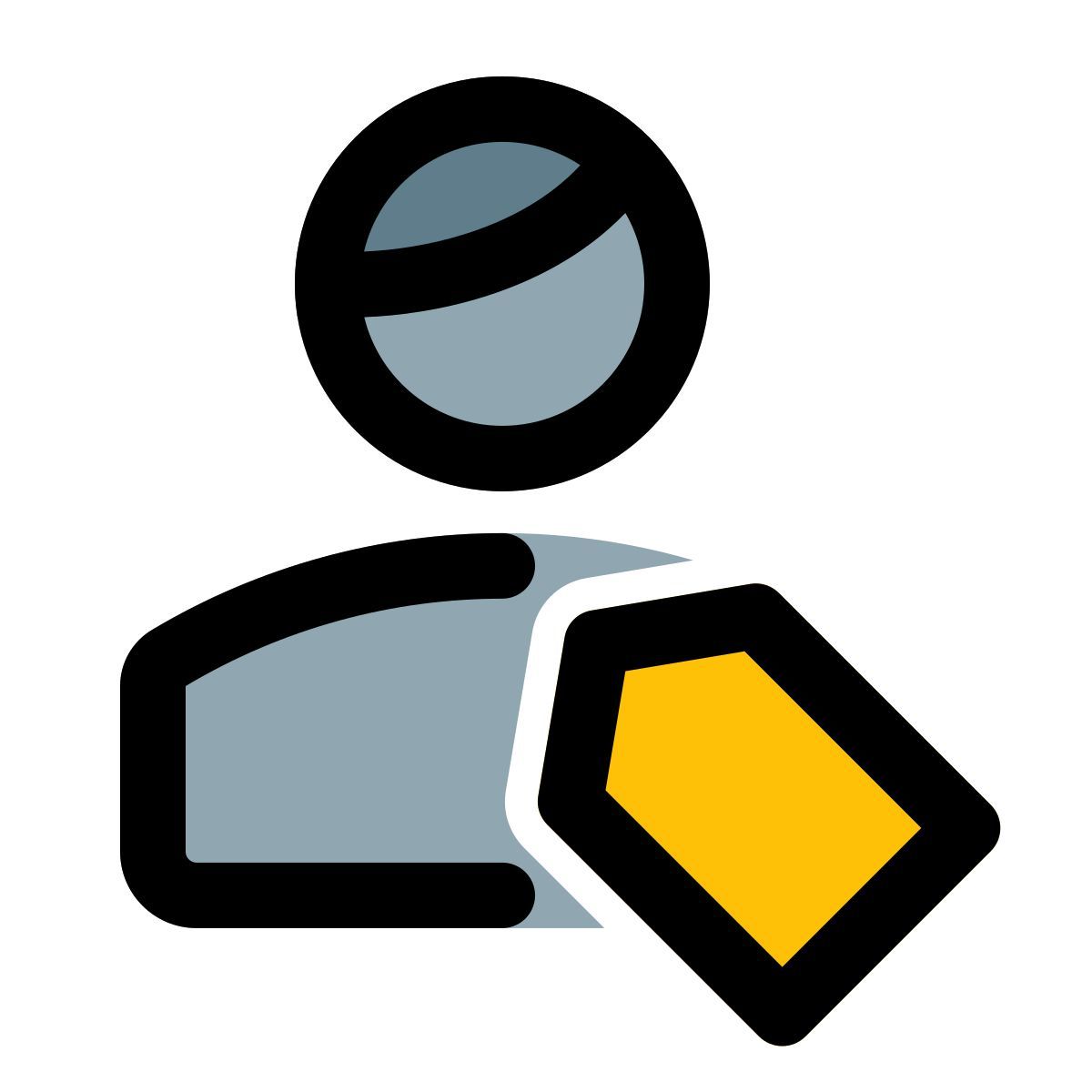 étiquette d'utilisateur icon