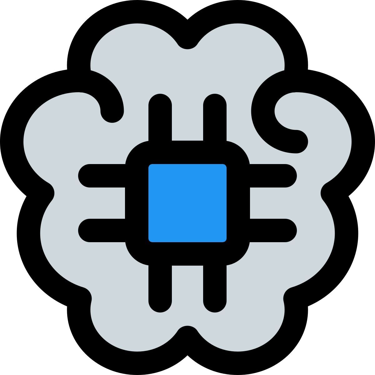 brain microchip icon