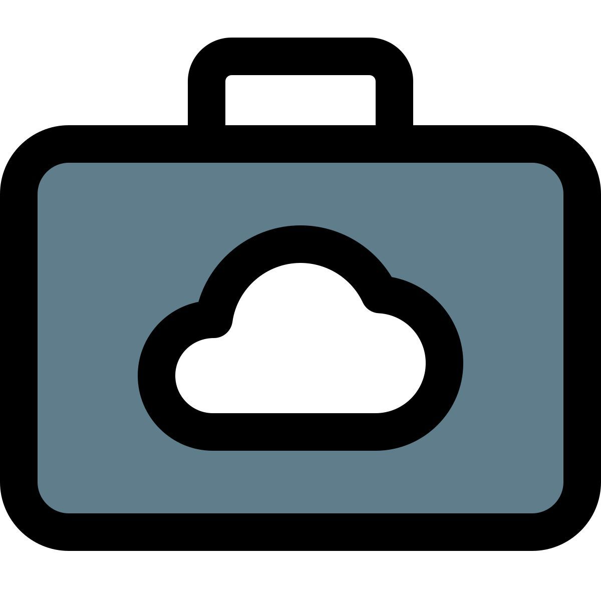 클라우드 서류 가방 icon