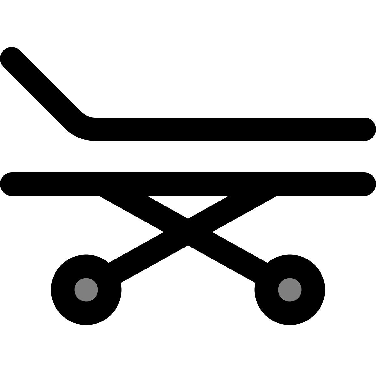 recliner hospital bed icon