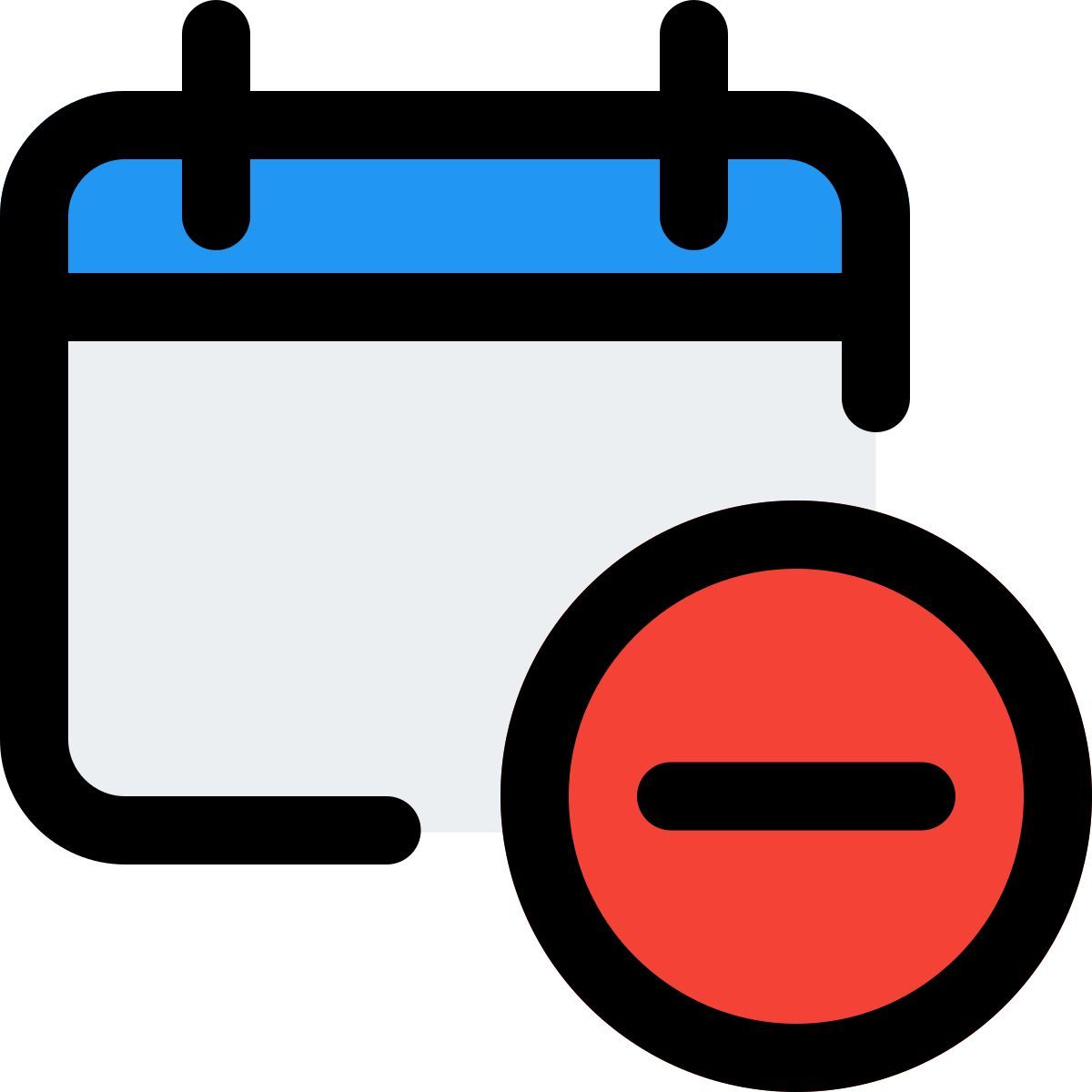 remove calendar event icon