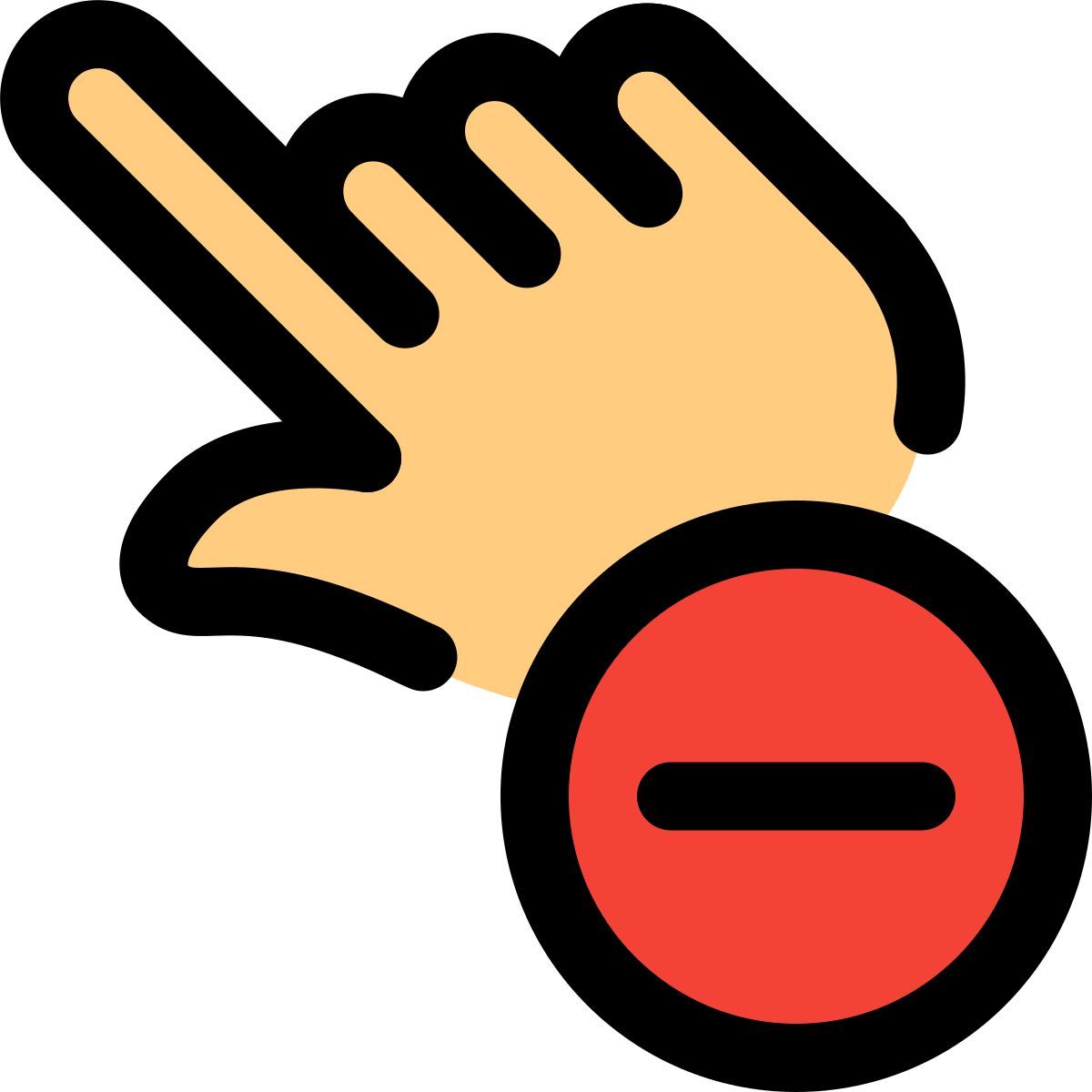 tap to remove icon
