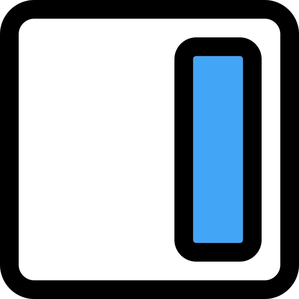 right alignment setting adjust layout edit column direction position button icon