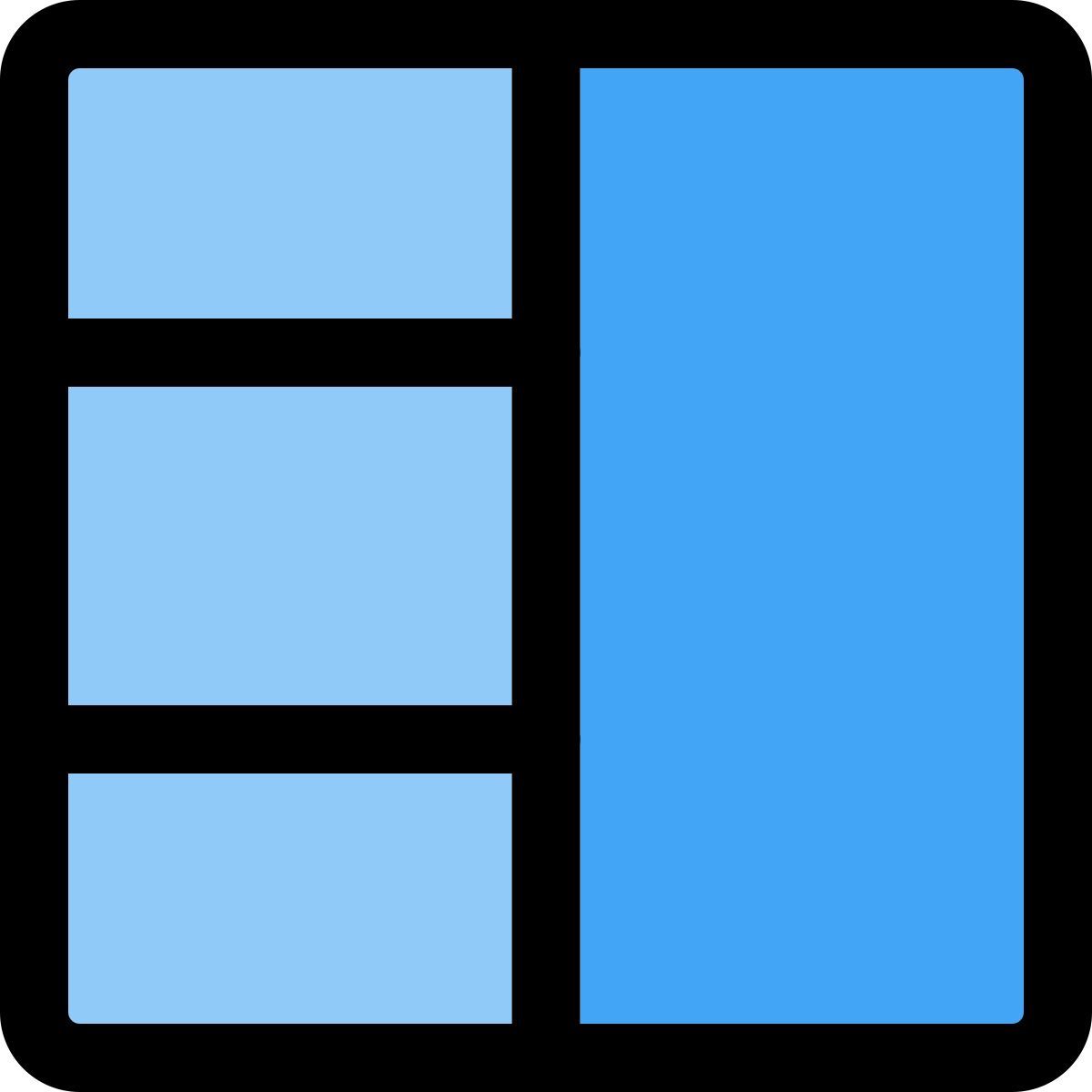 행이 있는 그리드 icon