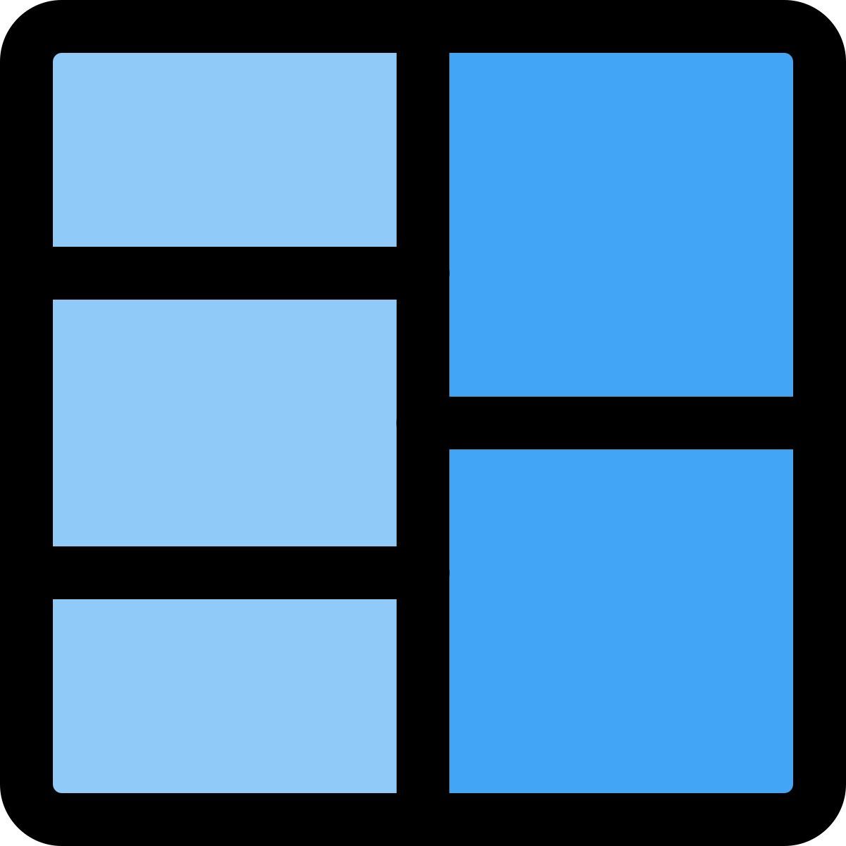 cuadrícula de doble fila icon