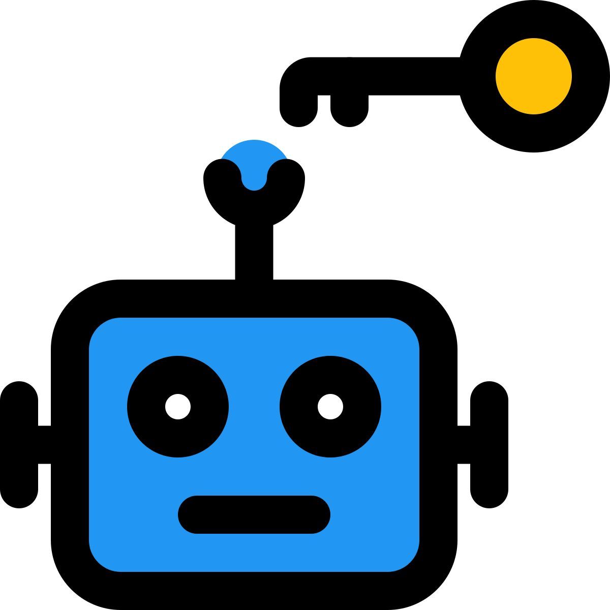 robot authentication icon