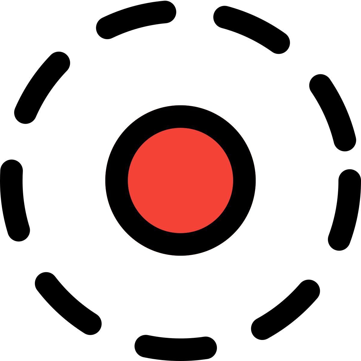 round selection icon