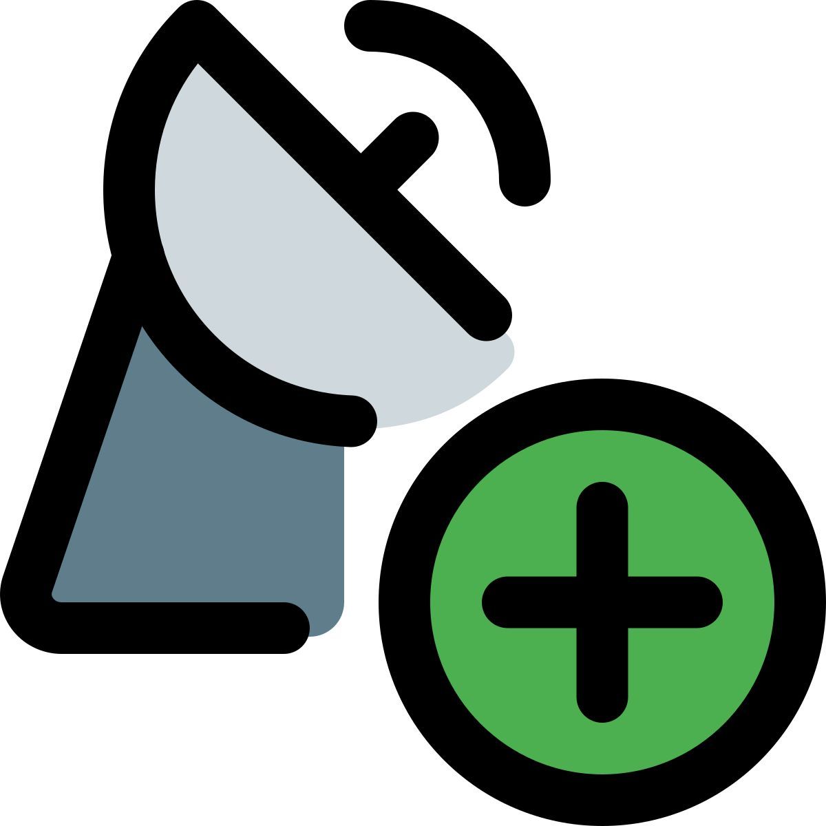 añadir antena parabólica icon