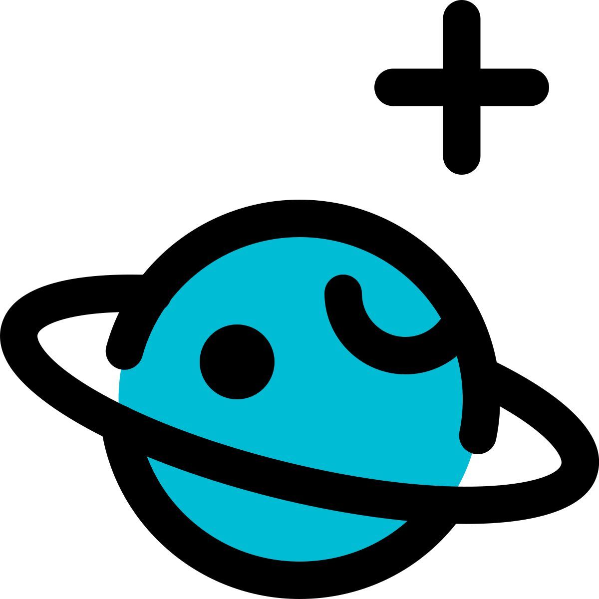 saturn with star icon