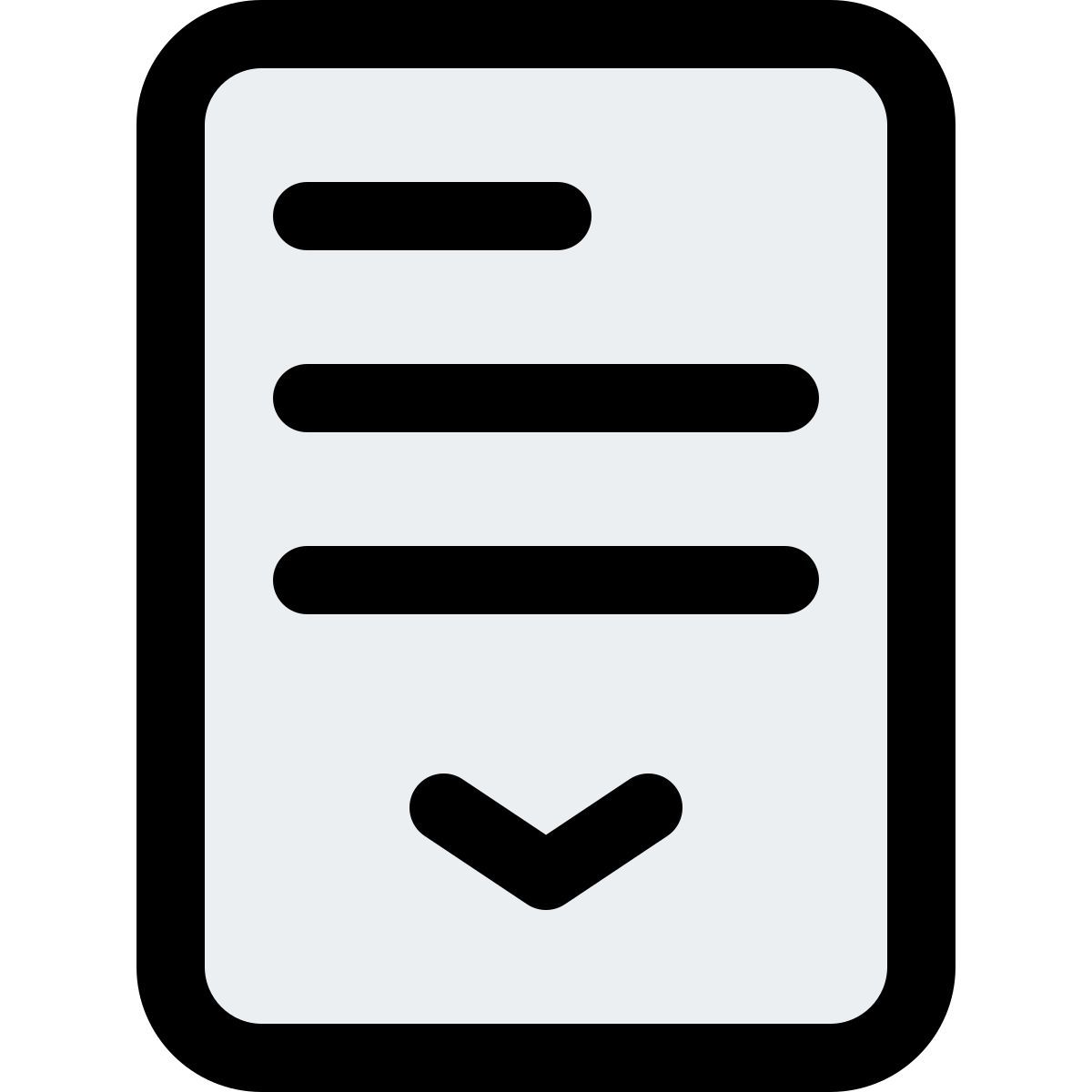 scrollable menu icon