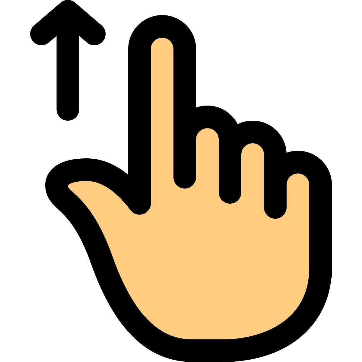 위로 스와이프 icon