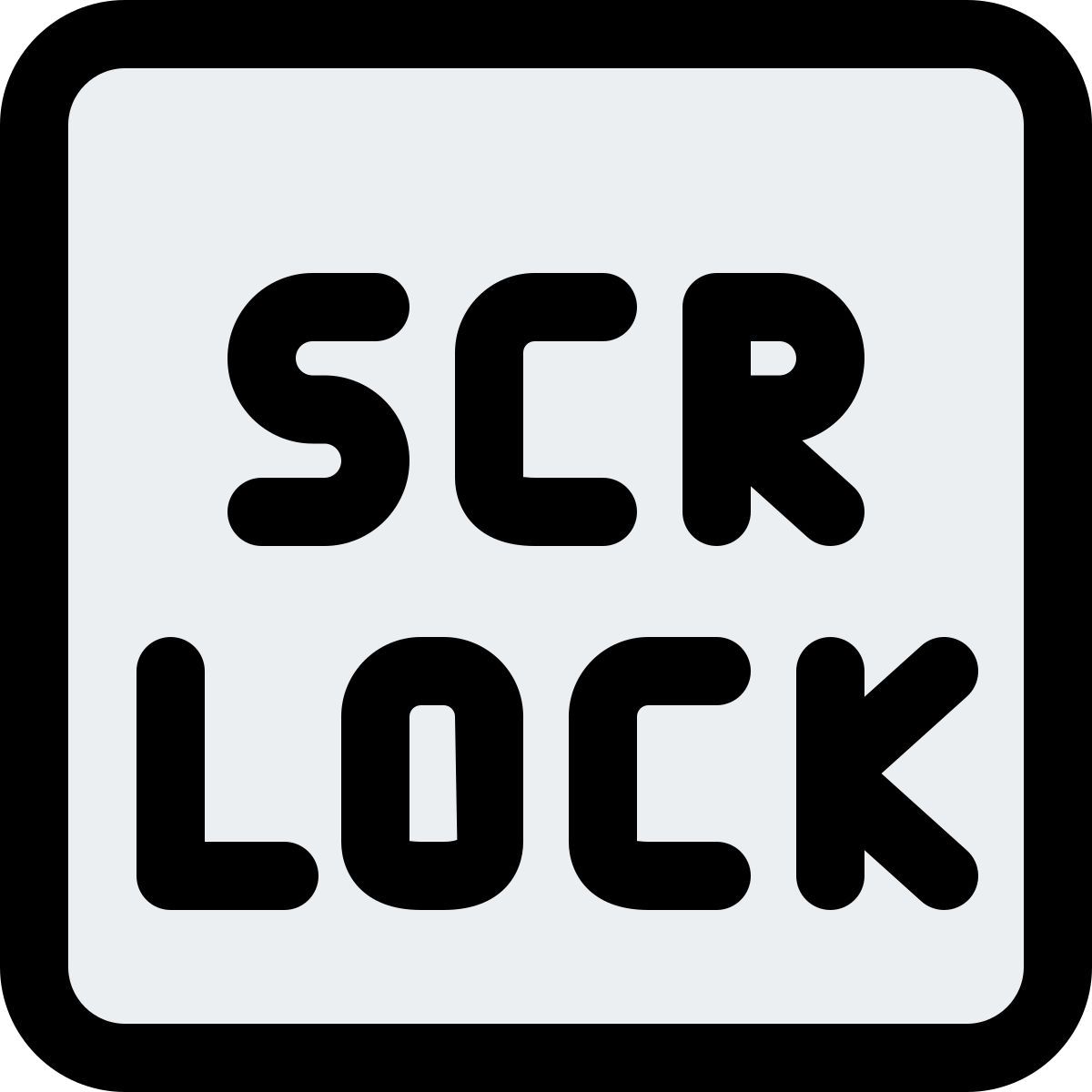 scroll lock key icon