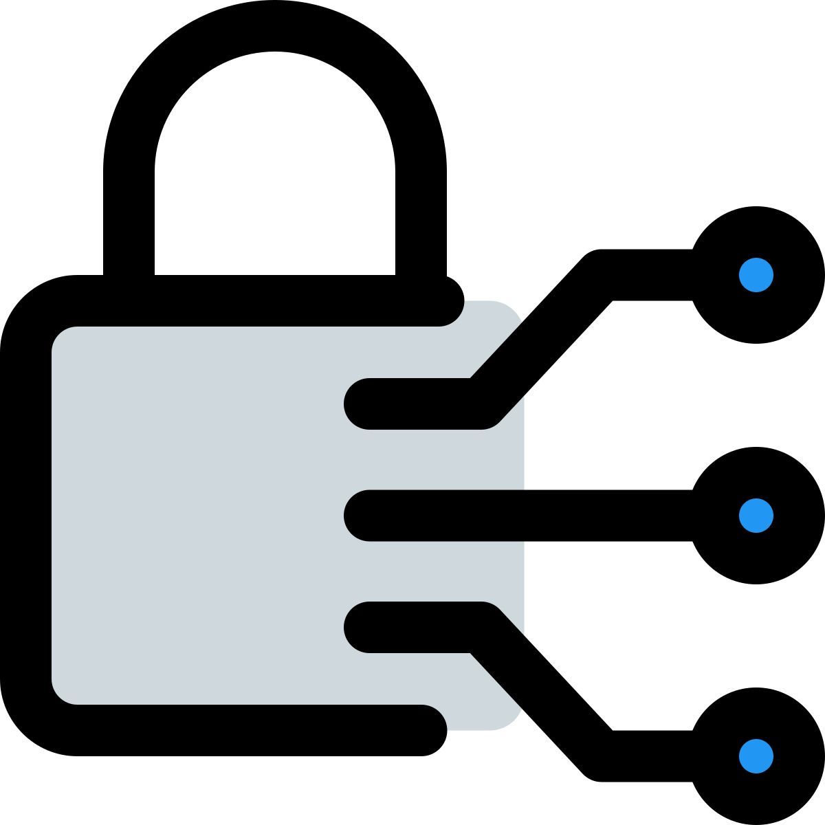secure integrated technology icon