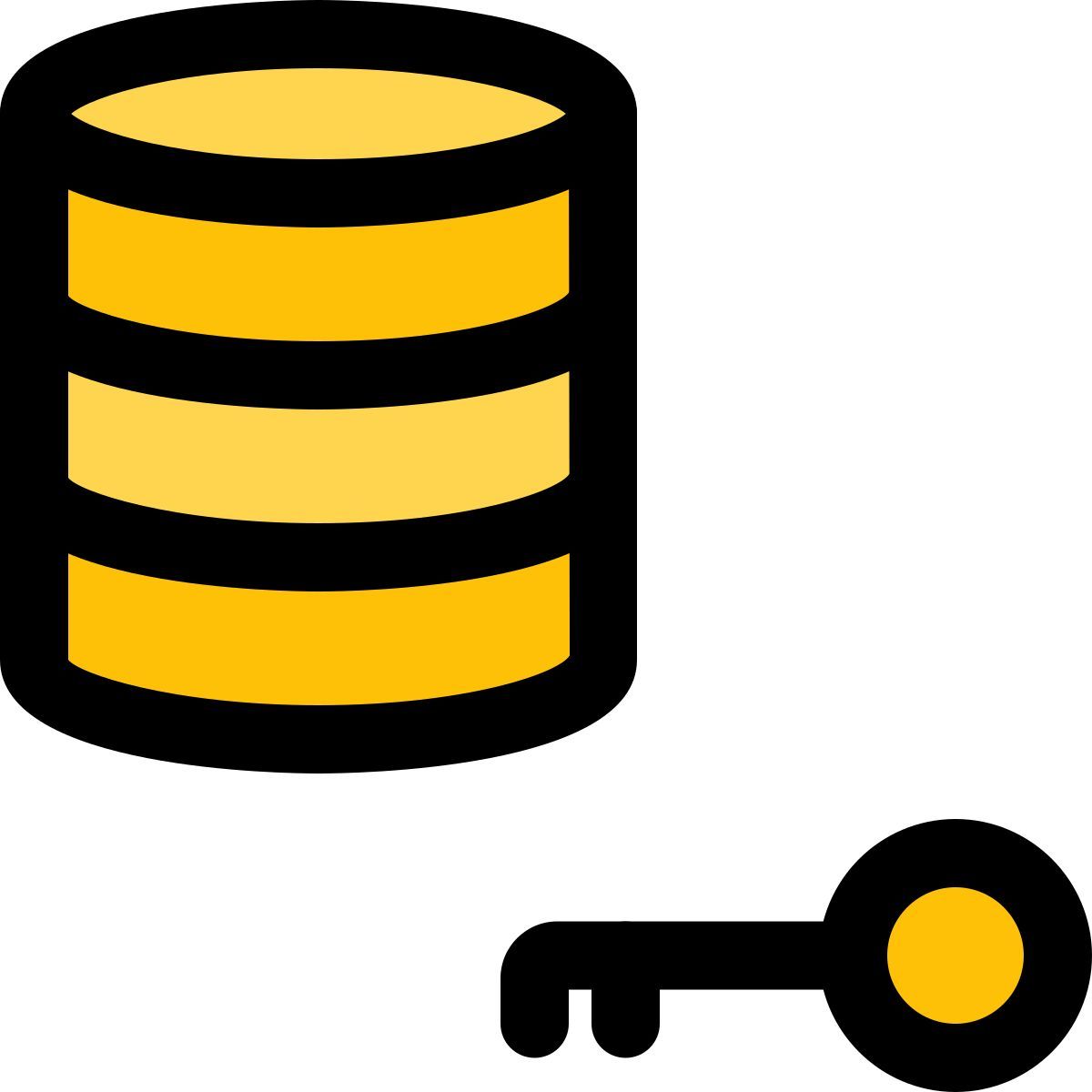 database authentication key icon