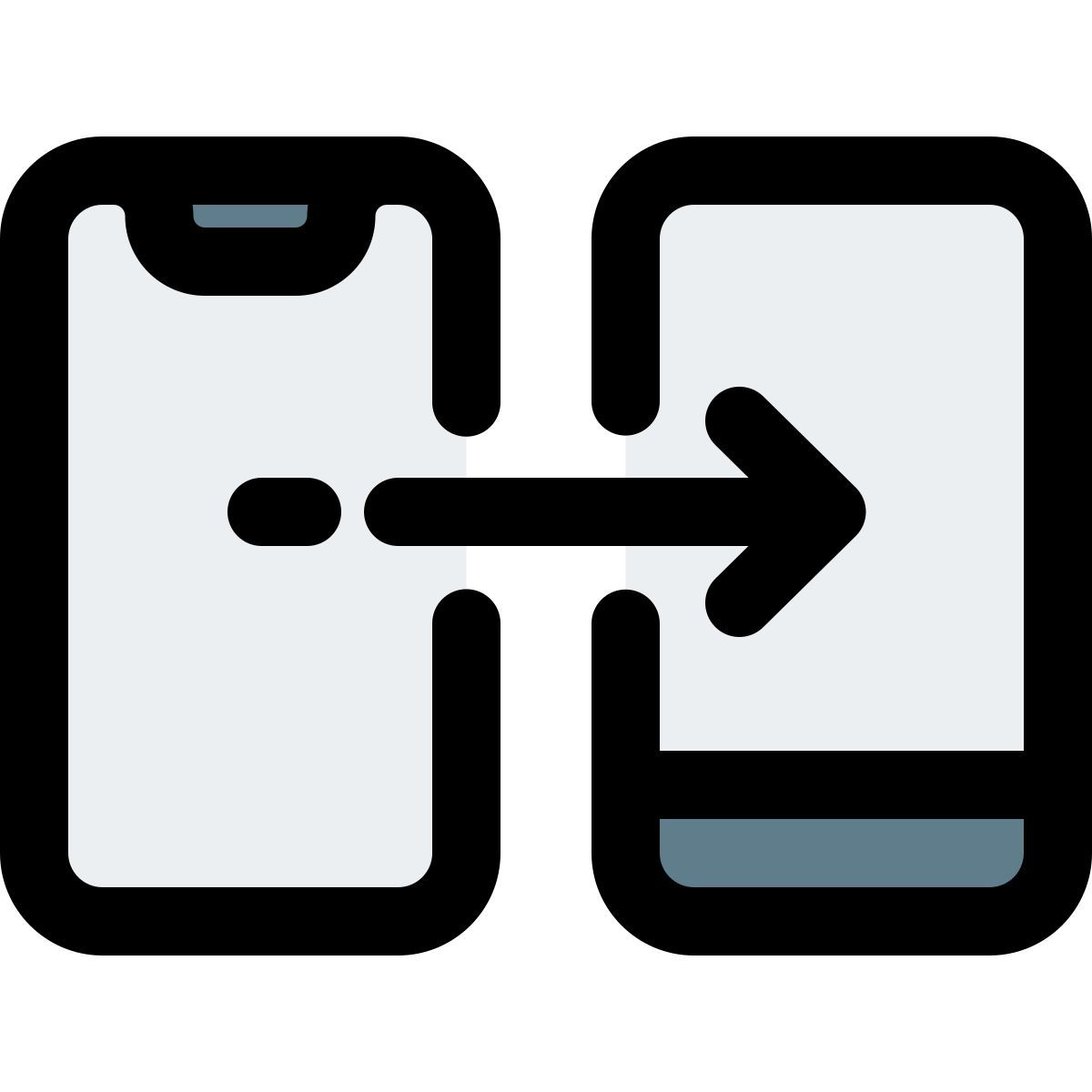 envía información multimedia desde un teléfono inteligente a un teléfono celular icon