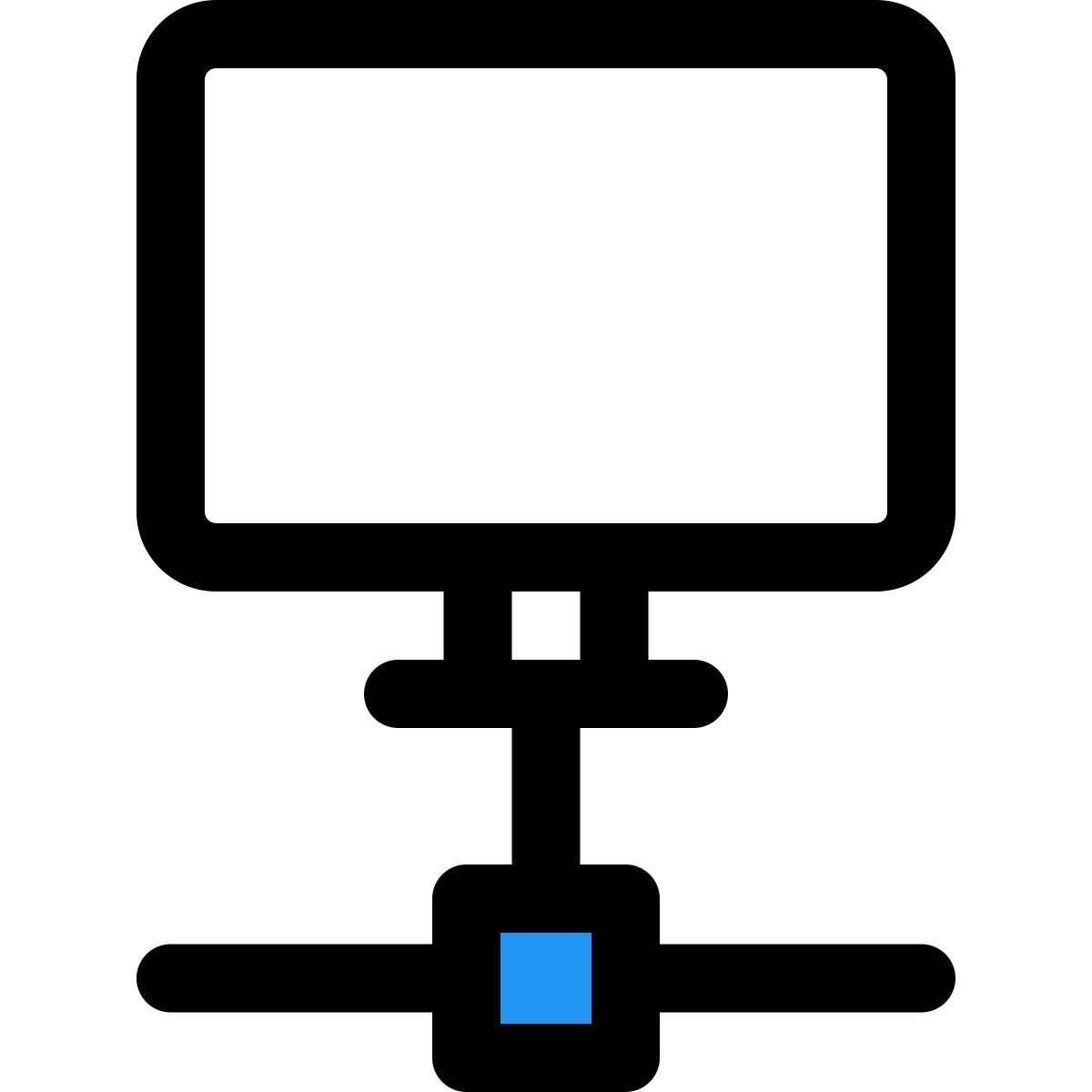 computador conectado icon