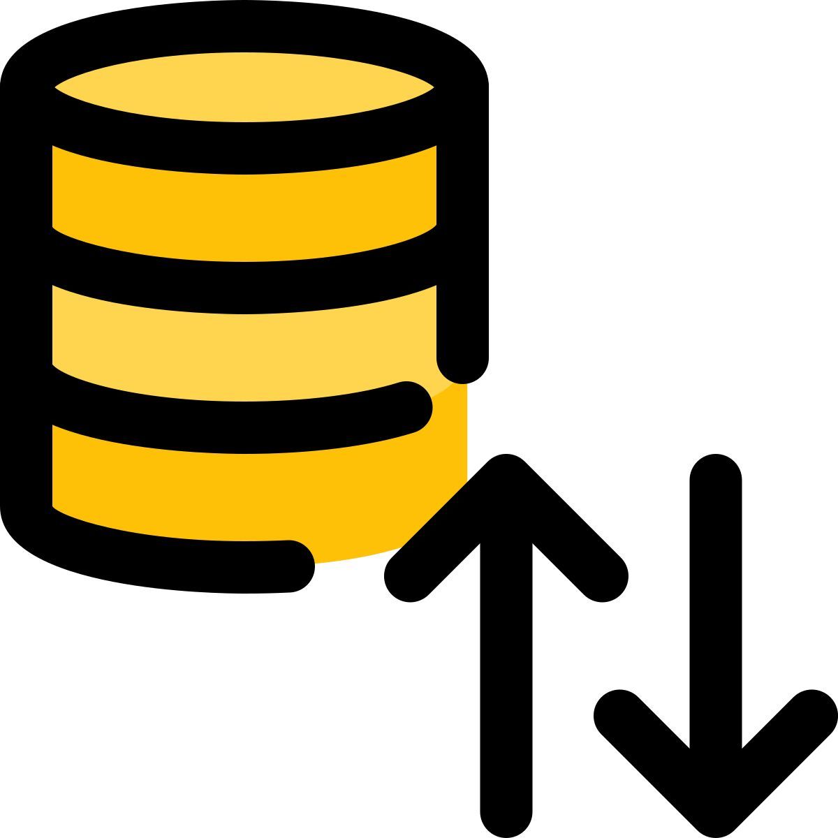 database data exchange icon