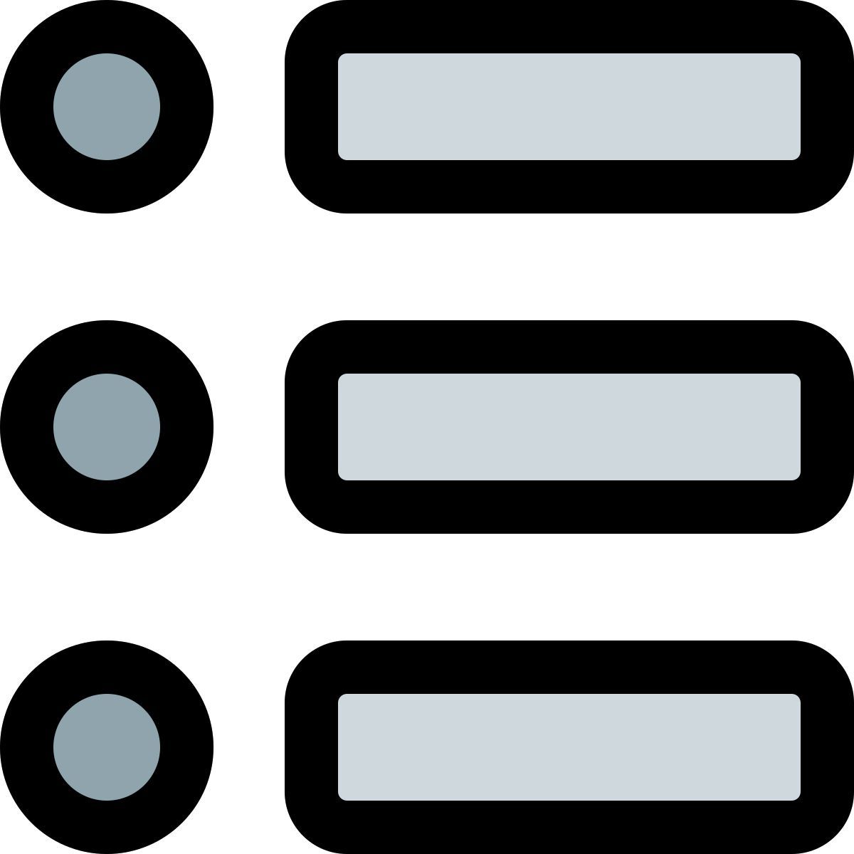 lista com marcadores icon