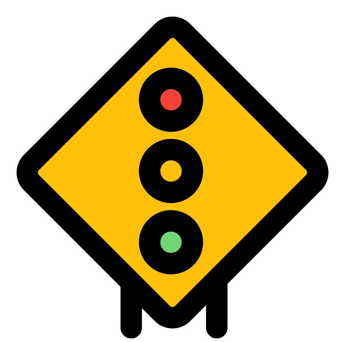 traffic light sign icon