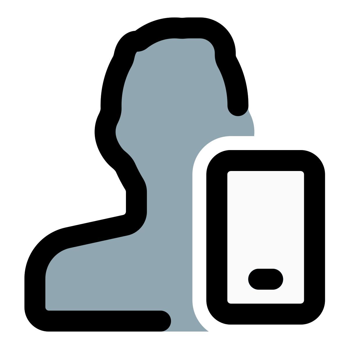 smartphone user icon