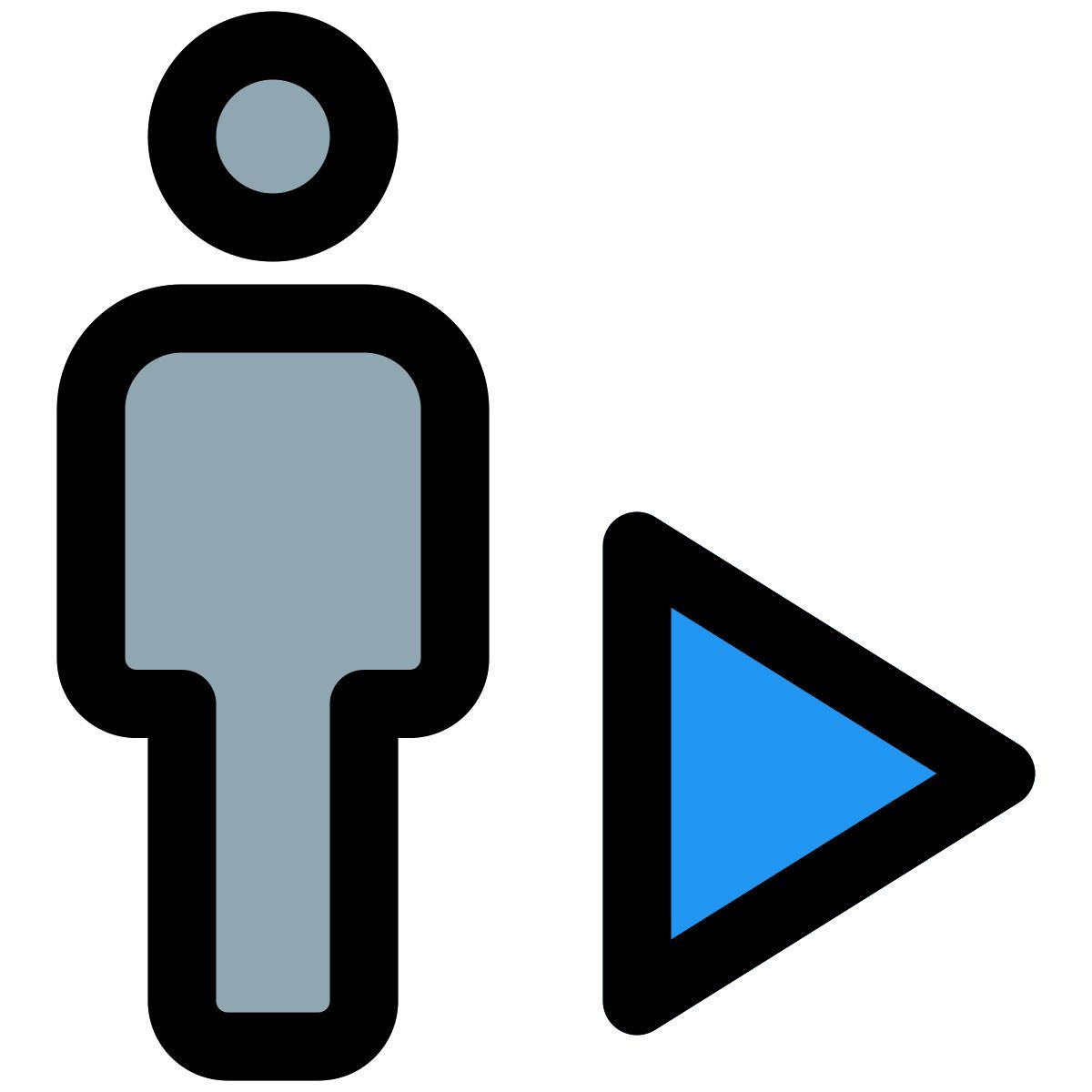 musique unique jouée par un employé sur un portail icon