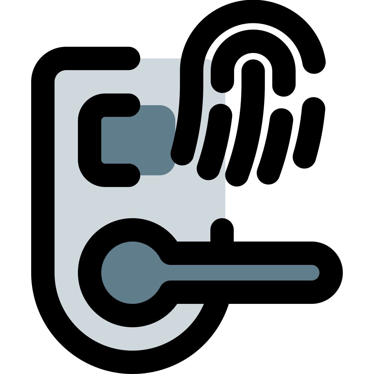 fechadura inteligente com impressão digital icon