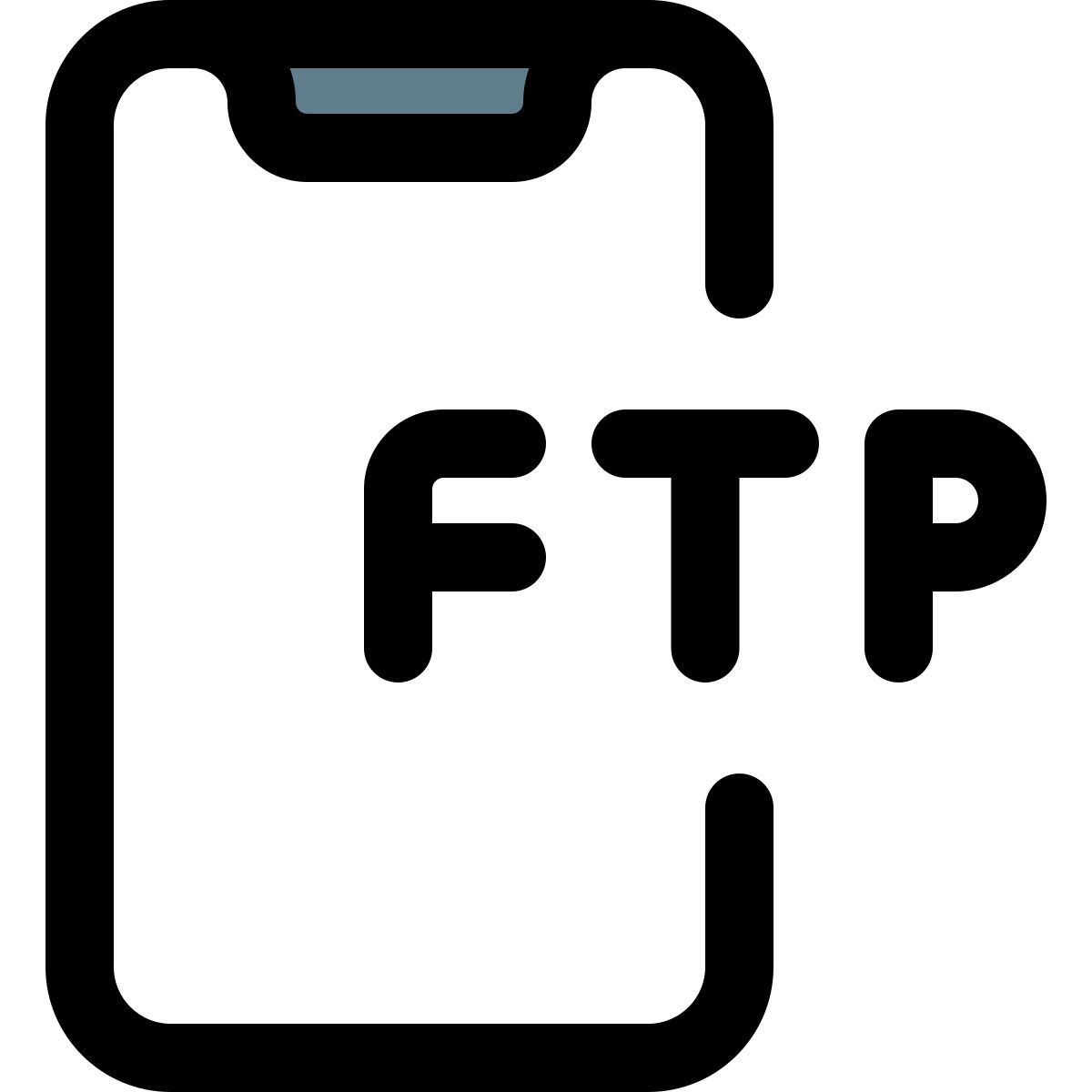 smartphone ftp icon