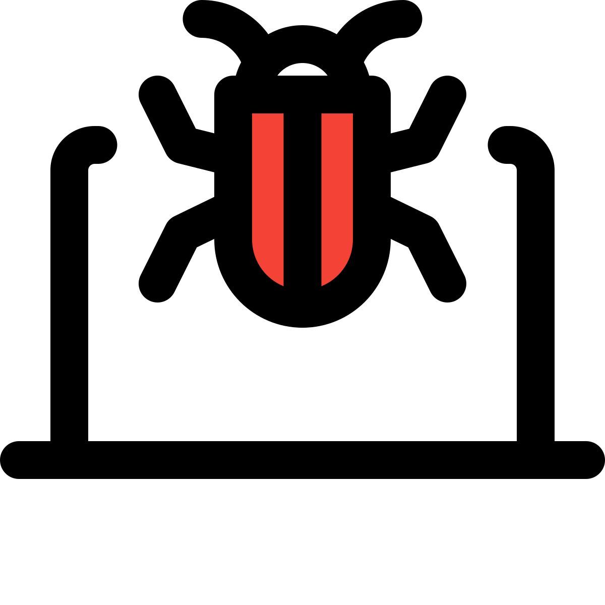 laptop bug icon