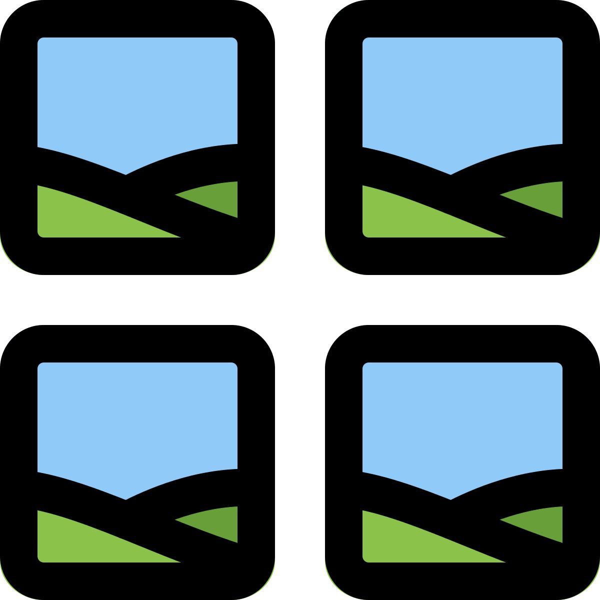 square collage layout icon