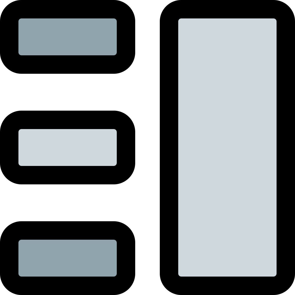 contenuto con colonna icon
