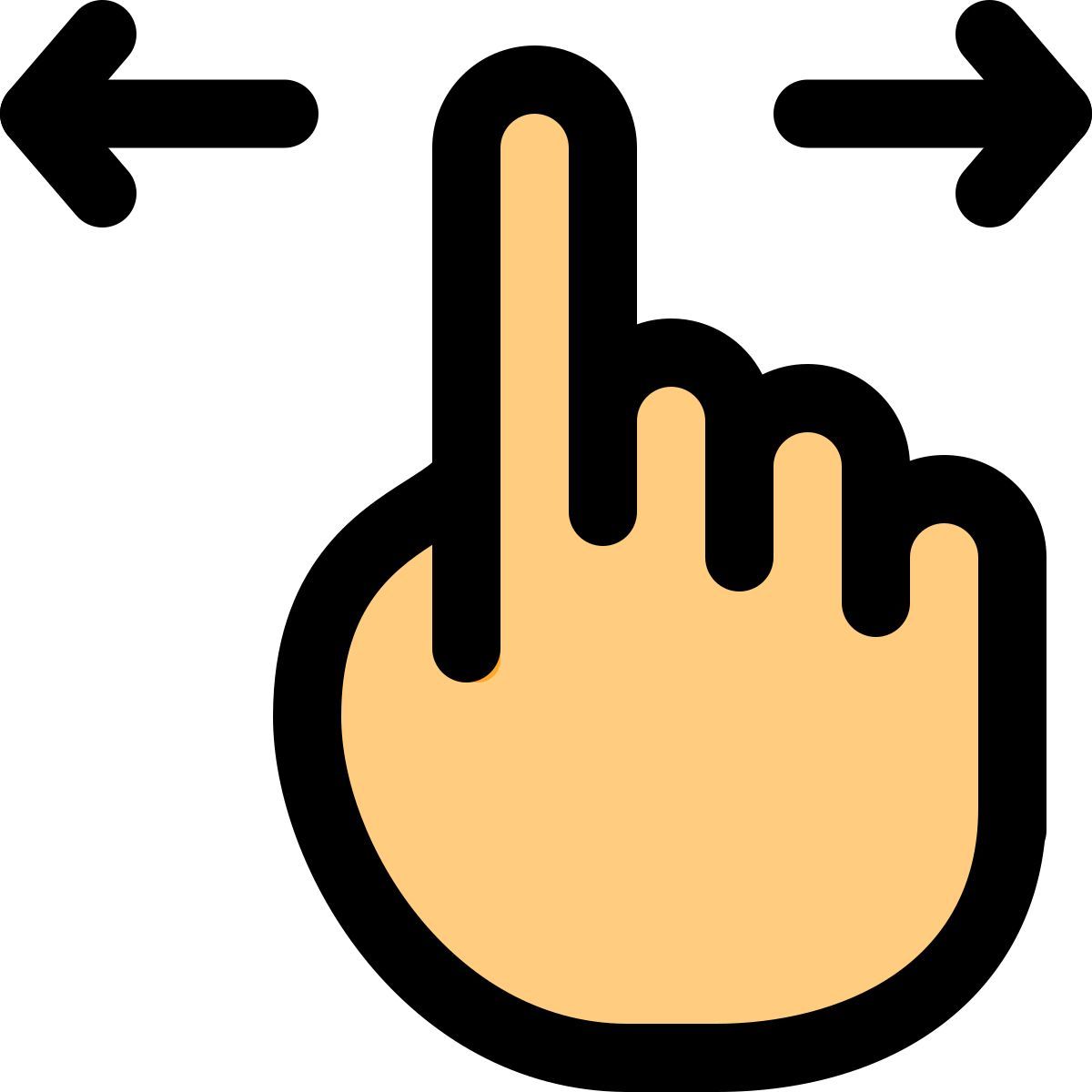 scorrimento orizzontale icon