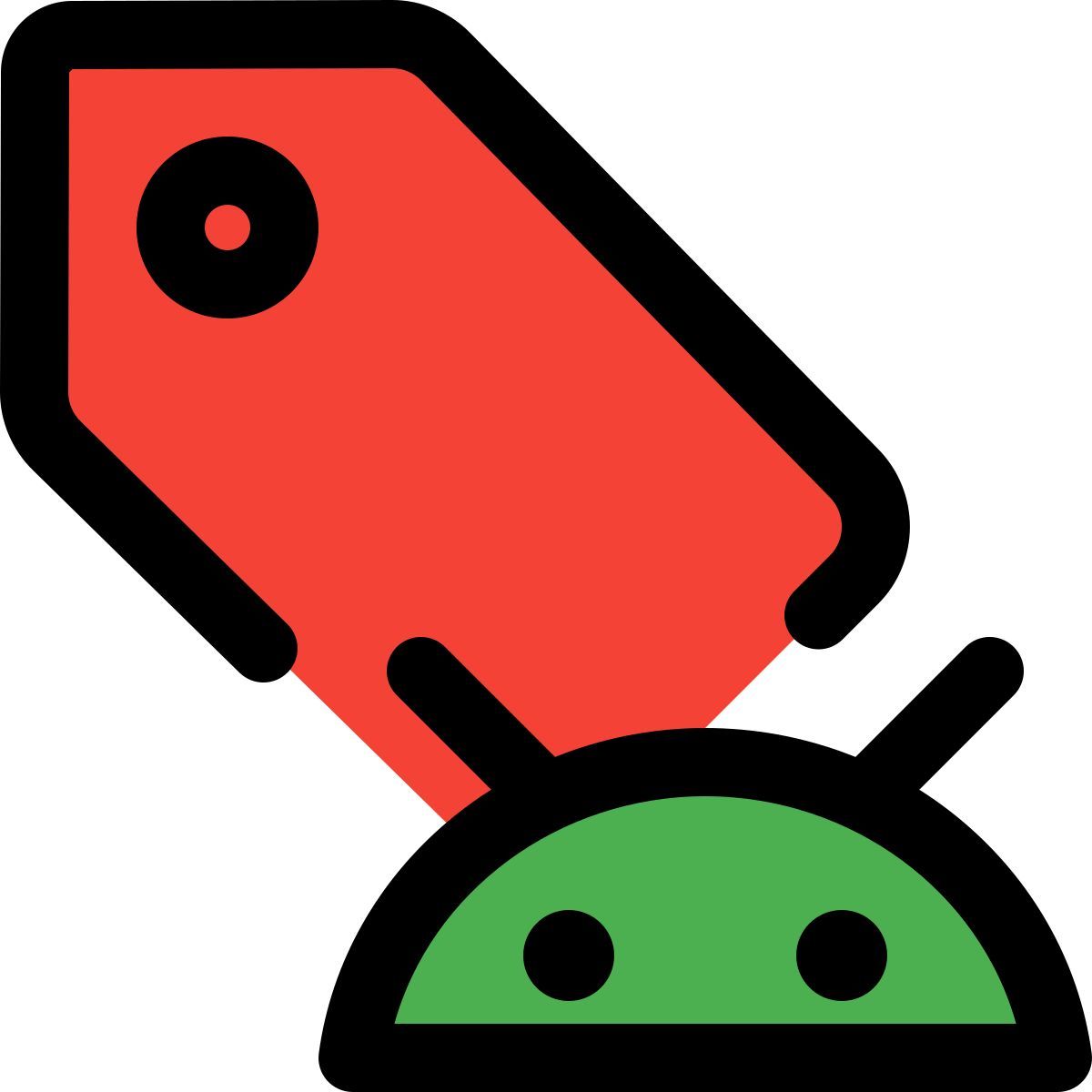 안드로이드 라벨 icon