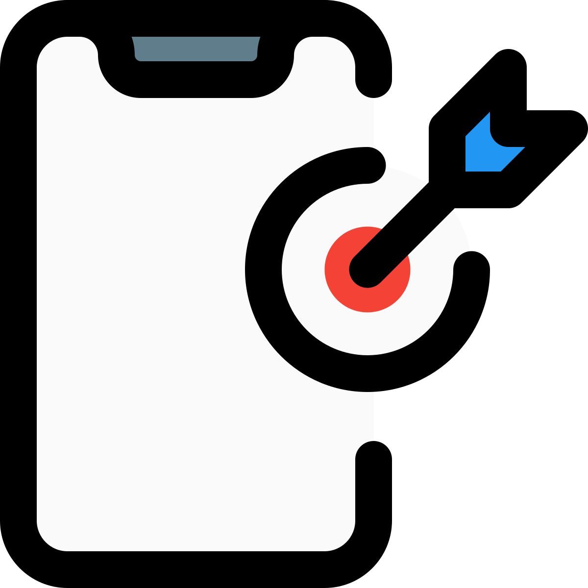 smartphone targeting icon