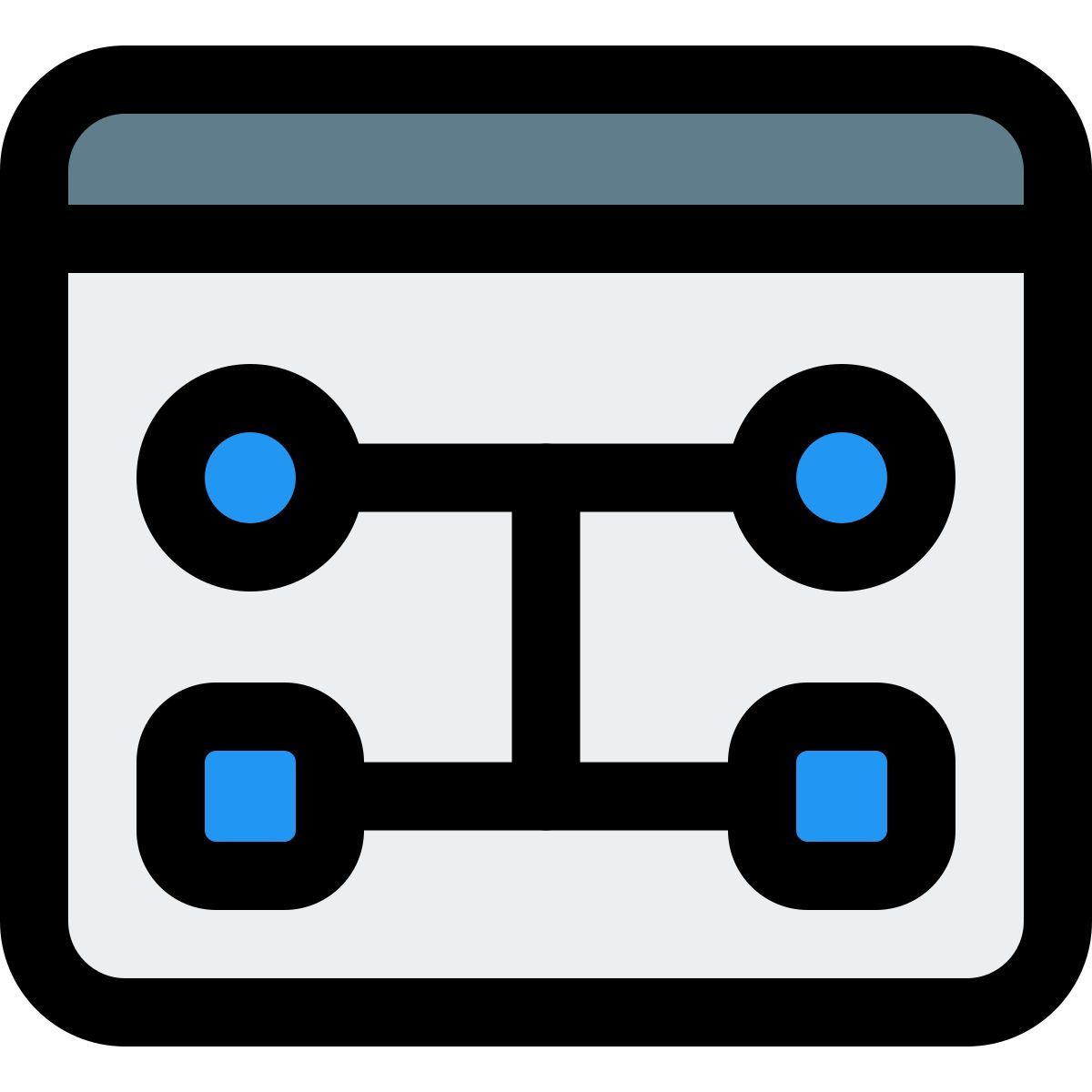Fluxograma da Web icon