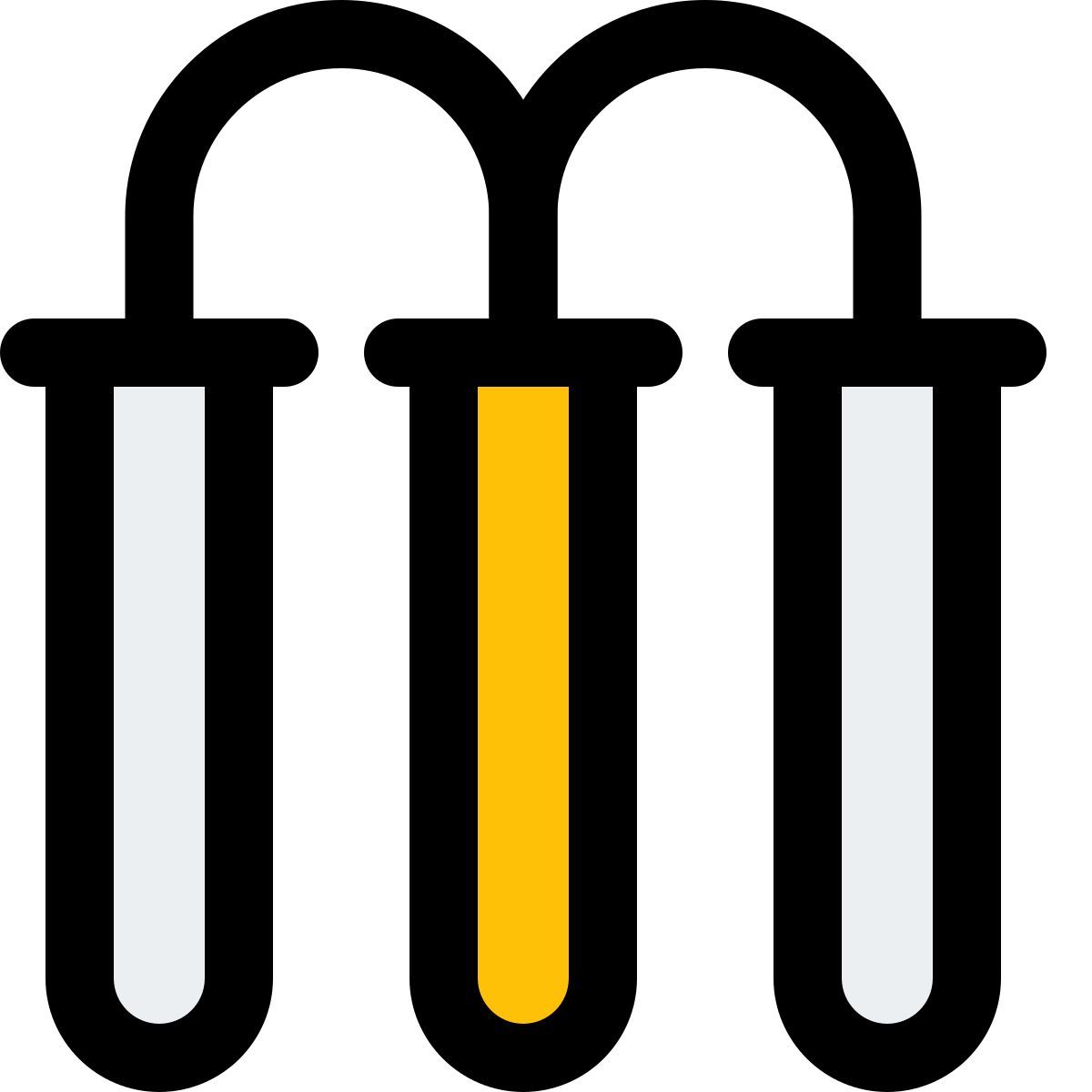 lab test tubes icon